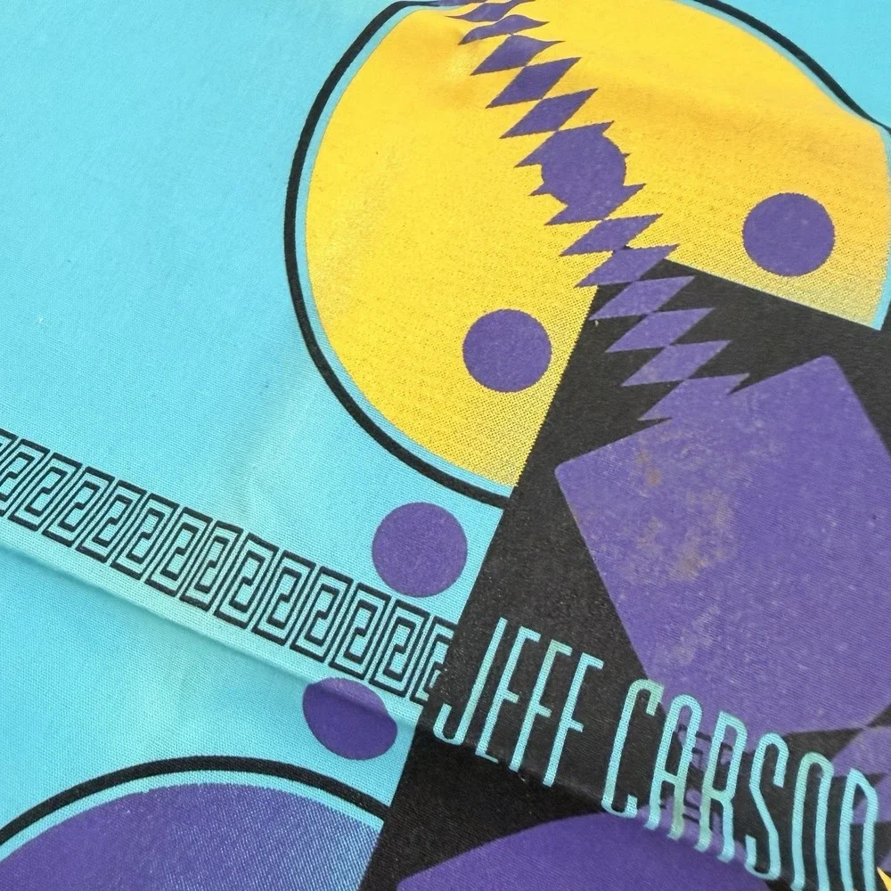 Vintage Jeff Carson Country Music Bandana Scarf Handkerchief 22